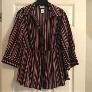 Kim Roger’s Plus Size Button Down Blouse